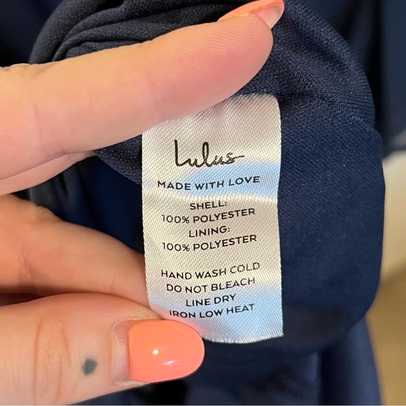 Lulus Navy Ruffled Mini Dress - Picture 5 of 6